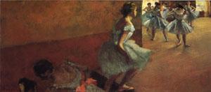 Edgar Degas Dancers Climbing a Stair oil painting image